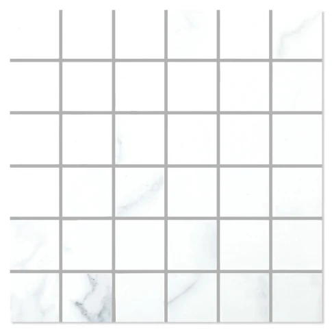 Marmor Mosaik Klinker Anadia Vit Matt 30x30 (5x5) cm